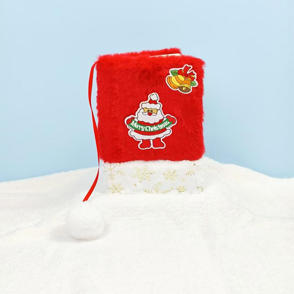 Креативный плюшевый блокнот на Рождество: Мультяшный журнал с горизонтальной линовкой