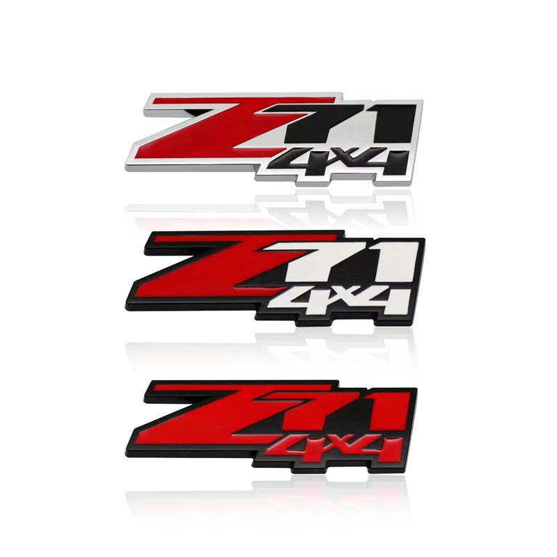 3D металлический значок Z71 4 * 4 на переднюю решетку радиатора автомобиля для траверса автомобиля TAHOE COLORADO, наклейка с логотипом на багажник автомобиля