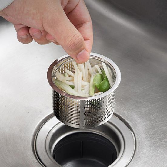 Уловитель отходов, легкий, безопасный, нержавеющий, сменный фильтр для кухонной мойки, сливная пробка