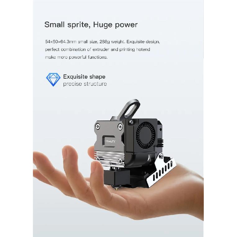 CREALITY Sprite Extruder Pro Kit 300℃ High Temperature Printing 3:5:1 Gear Ratio Direct Drive Extrude for Ender-3 Series Printe