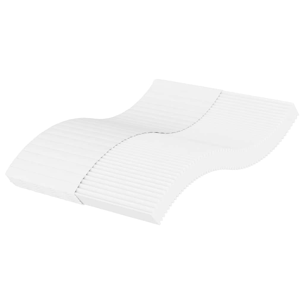 Vidaxl Materac Piankowy, Biały, 120X210 Cm, Twardość H2/H3