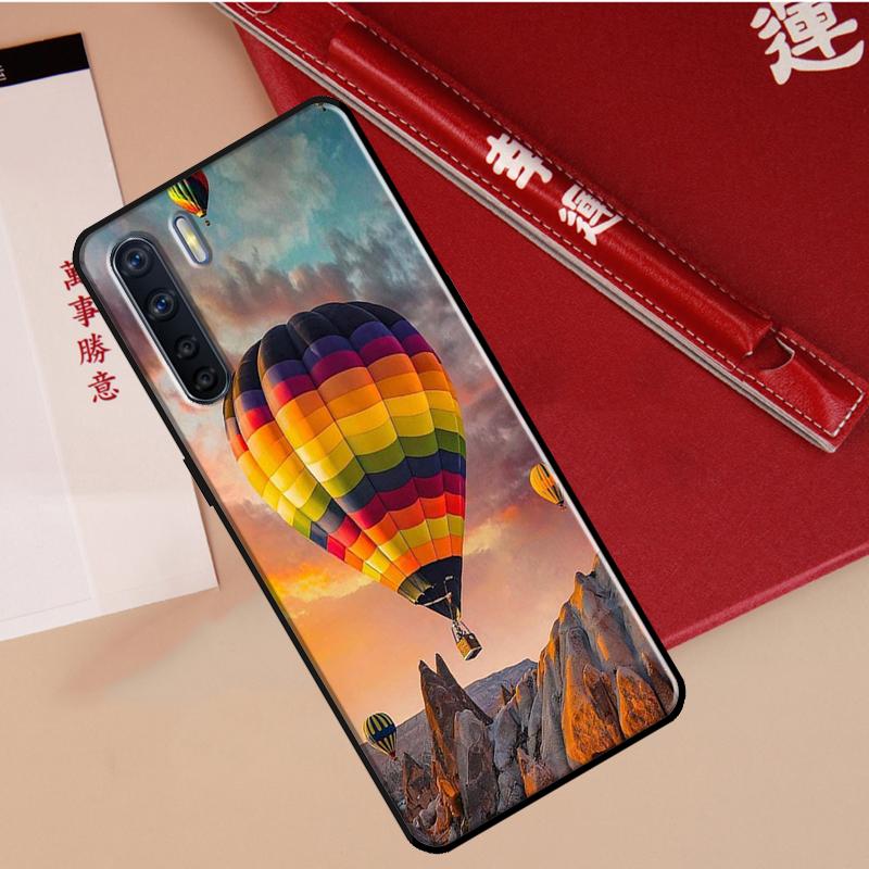 Hot Air Balloon Travel Mountain Case For Oppo A78 A38 A80 A60 A40 A18 A98 A58 A96 A76 A16 A94 A74 A54 A15 A17 A57 A77 A5 Pro
