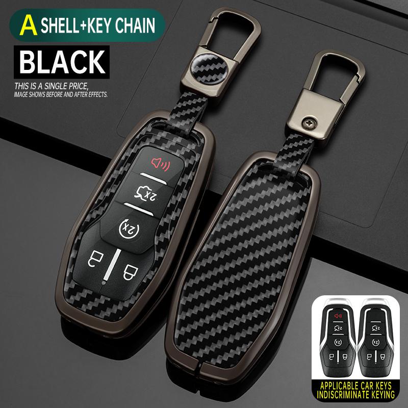 Styling Mouldings Alloy Car Remote Key Case Cover Protect Shell Bag For Ford Fusion Mondeo Mustang F-150 Explorer Edge Lincoln M
