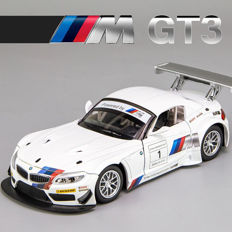 CCA 1:24 BMW M4 GT3 M6 BMW CSL Z4 Alloy Car Diecasts & Toy Vehicles Car Model Sound and light Car Toys For Kids Gifts