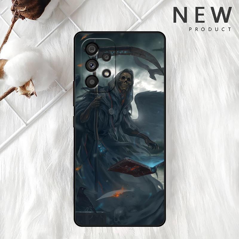 Grim Reaper Skull Case For Samsung Galaxy A54 A52 A14 5G A53 A12 A13 A71 A23 A34 A33 A21s Phone Cover