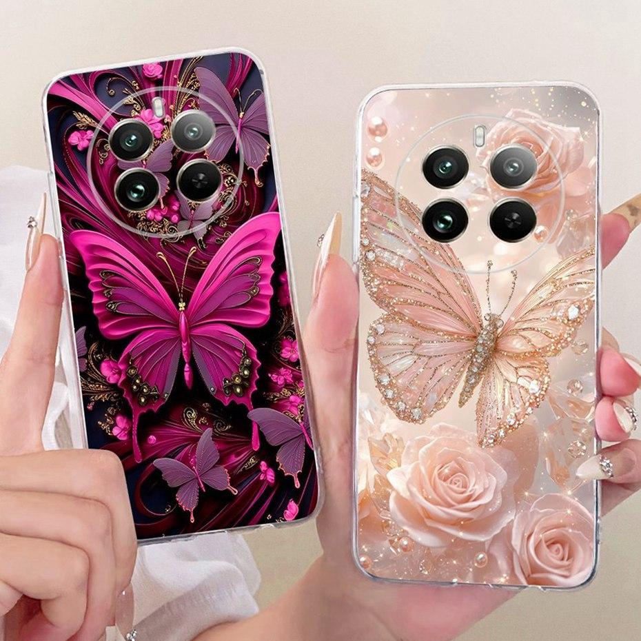 Милый Чехол с Принтом для Realme 12 Pro+ / 12 Pro Мягкий Силиконовый TPU Чехлы для Realme 12Pro Plus 5G Чехлы-Бамперы