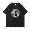 Punk Aphex Twin Print T-Shirt Oversize Hip Hop Men's Streetwear Harajuku T Shirt Goth Summer Top Short Sleeve Cotton Clothes Y2k