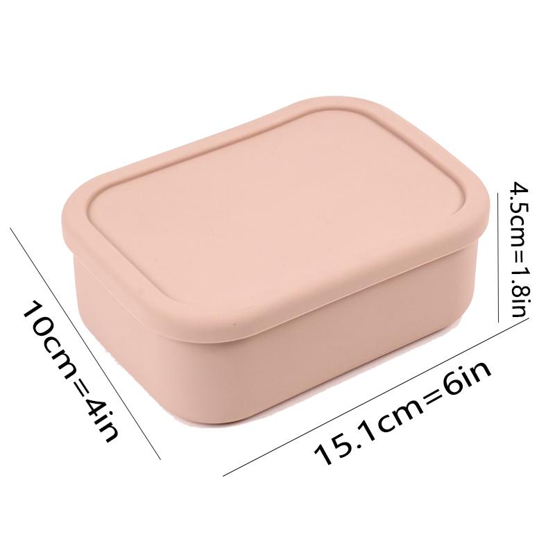 Silicone Bento Box Made from Platinum LFGB German Silicone - Microwave, Freezer and Oven Safe - Lunch, Snack and Food Container