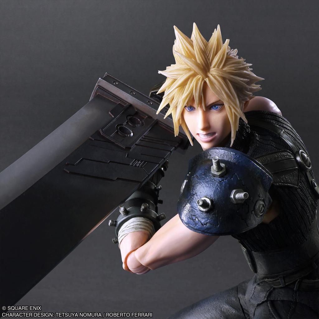Final Fantasy VII Reverse Play Arts Kai Cloud Strife PVC Painted Movable Figure