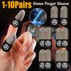 1-10 пар Светящиеся Наконечники на Пальцы Влагостойкие Игровые Чехлы для Пальцев Перчатки для Сенсорного Экрана Мобильного Телефона для Игр PUBG