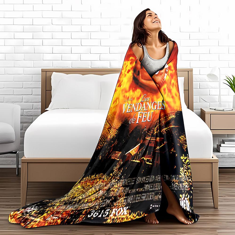 Romantic Movie Flames Blanket for all seasons blanket lunch break throw gift