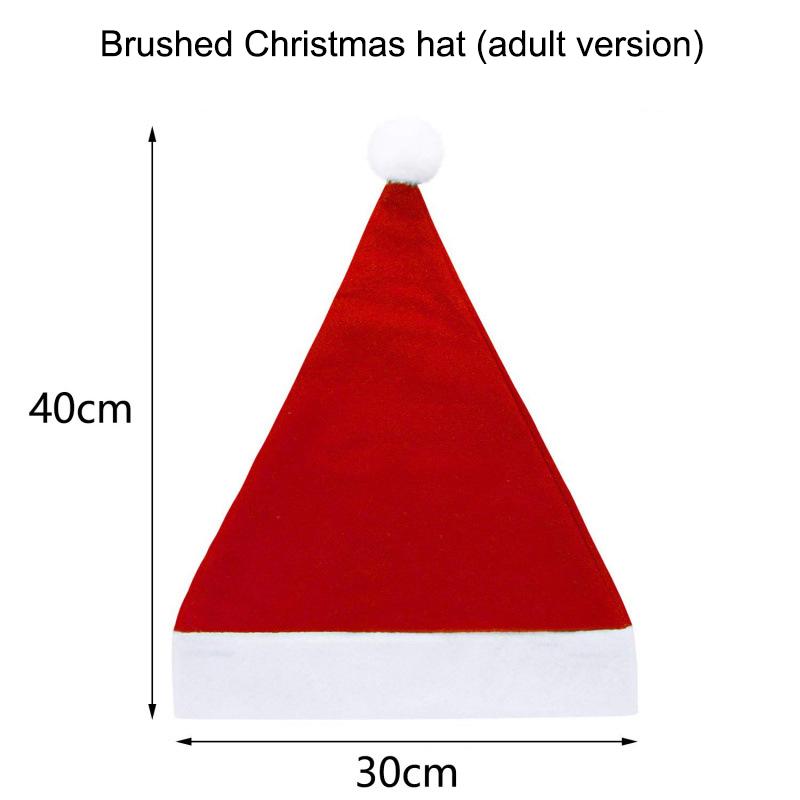 Рождественская плюшевая шапка Санта Оригинальная шапка Детский рождественский аксессуар для одежды Декор для переодевания Реквизит для Санта-Клауса Подарок Принадлежности для вечеринки