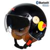 3C DOT Certified Bluetooth Motorcycle Half Helmet Retro Style Men Women All Season