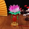1Pc Led Lotus Buddhist Lamp Buddhism Faith Suppy Buddhism Prayer Lights For Home Meditation Worship Buddhism Temple