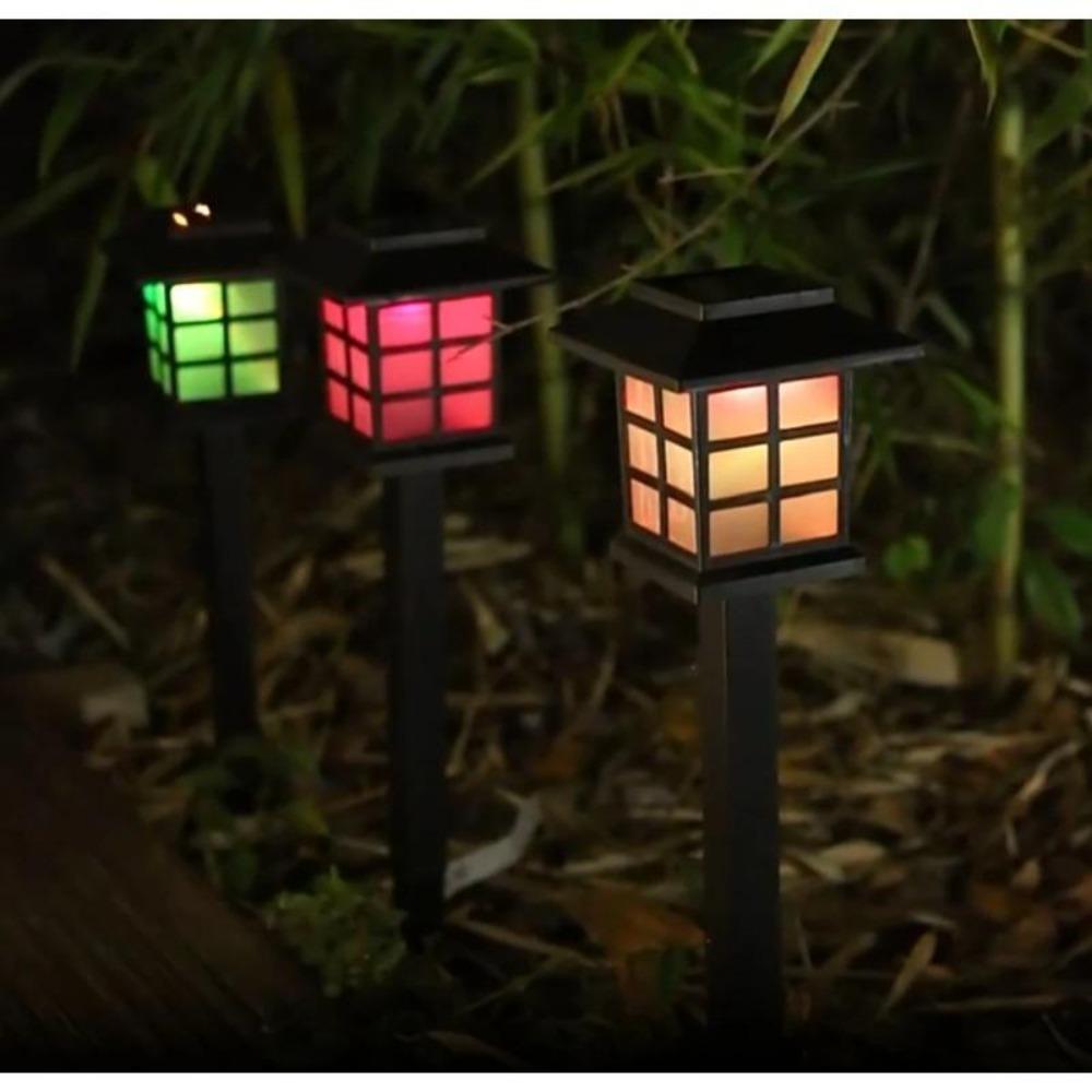 3000LM 2pcs Outdoor Solar Garden Lights Waterproof House LED Pathway Light Sensor Solar Landscape Lights For Yard Patio Walkway Garden