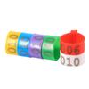 Bird Leg Rings Poultry Leg Bands 6Colors /Bag 16MM 001-100 Numbered Plastic Poultry Chickens Ducks Goose Leg Bands Rings