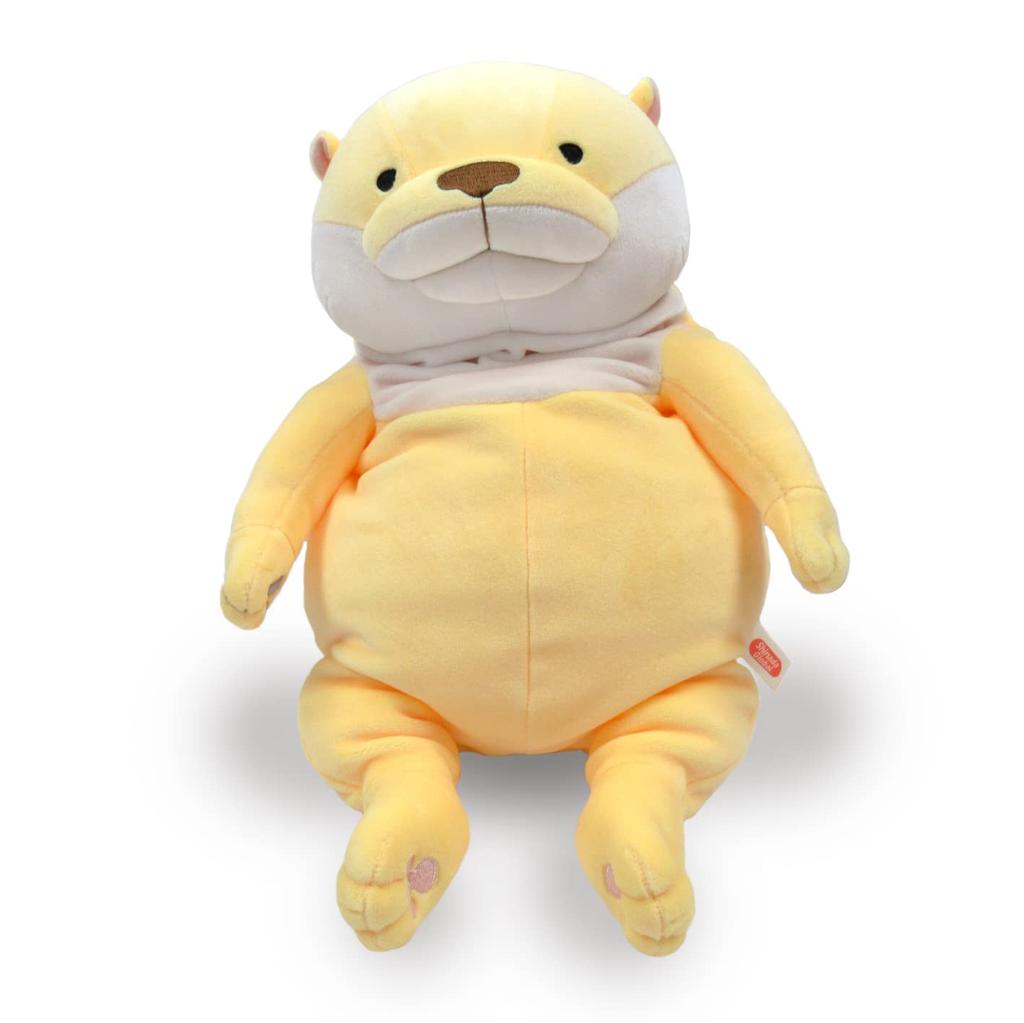 Shinada Global Mochi Series Mochi Kawaso Banana Stuffed Otter Animal (L) 22×22×30cm MOKW-0350BN