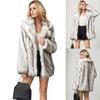 Winter Women's Artificial Fur Coat Imitation Fox Fur Coat Leisure Warm Fur Coat In Large Jacket Loose Cardigan Top