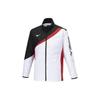 Mizuno Спортивная куртка унисекс с принтом логотипа из color block, воротником-стойкой, длинным рукавом, винтажная. Белый 62MEA503-96
