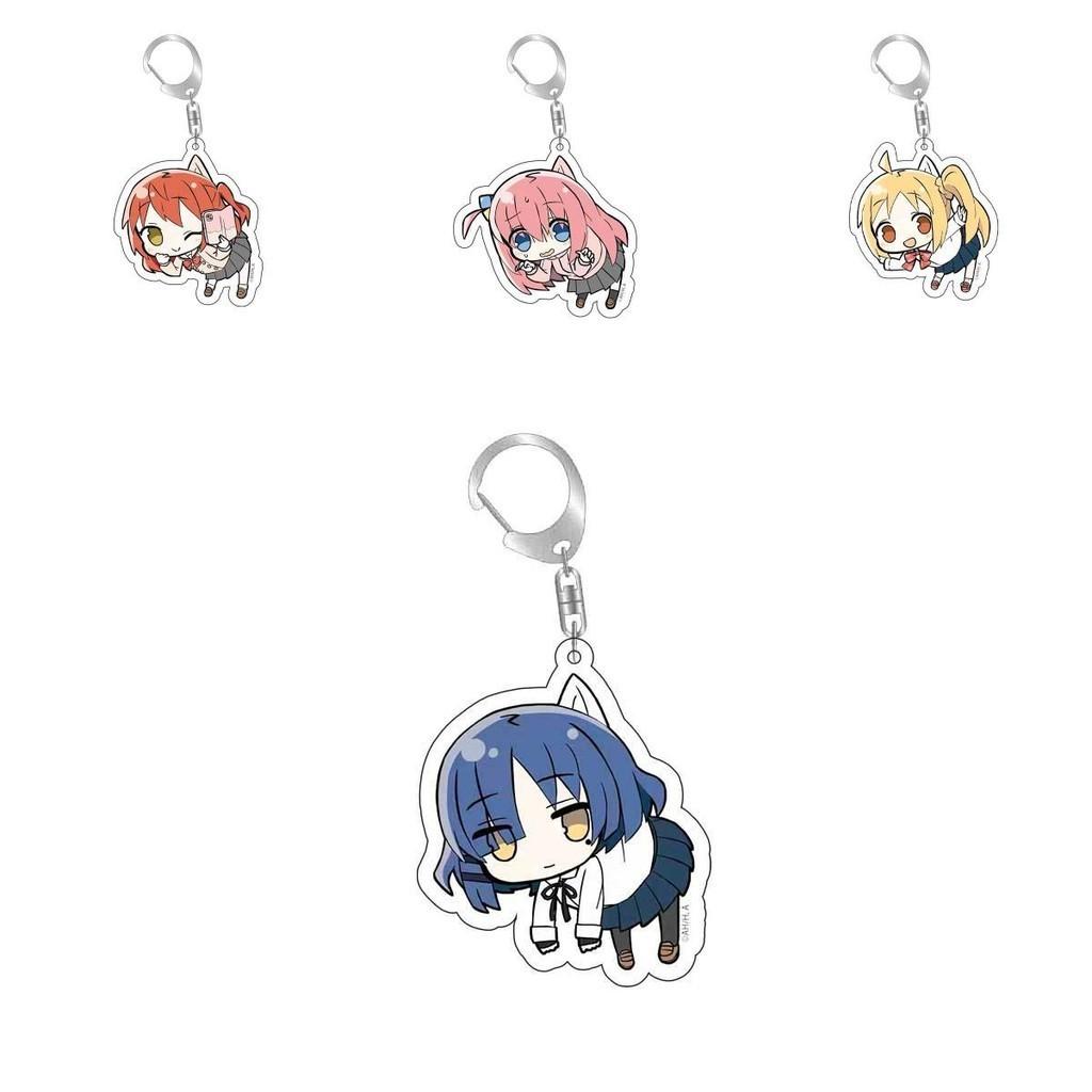 Stylish Bocchi The Rock Acrylic Keychain Double-sided Printed Keyring Bag Pendant Gifts