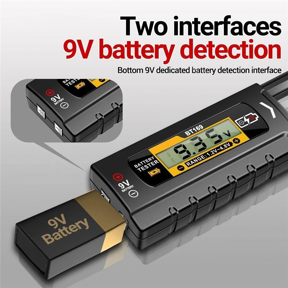 Durable Battery Detector Digital Display Volt Test Checker Battery Analyzer Power Diagnostic Tool