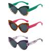Neutral New Fashion Color Collision Cat Eye Sunglasses Personalized Casual Anti-Blue Light Glasses Outdoor Driving Sunglasses
