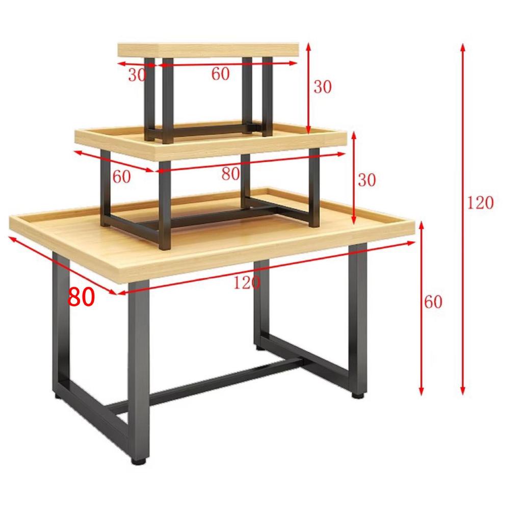 Island Display Shelf for Cosmetics, Baby Products, Jewelry, Shoes, Books, Toys & Promo Table