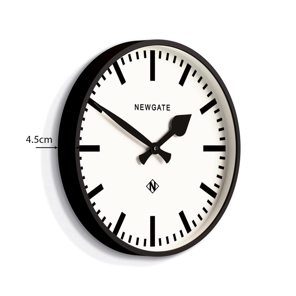 NEW GATE Настенные часы Newgate Номер Три Железнодорожные NUMTHR390K ЧЕРНЫЕ [Б/у]