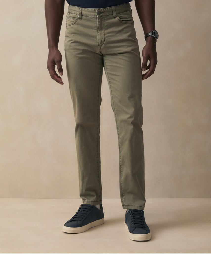 Штаны BROOKS BROTHERS, окрашенные в готовом виде (хаки) (Bbpcmb202A2Fm)