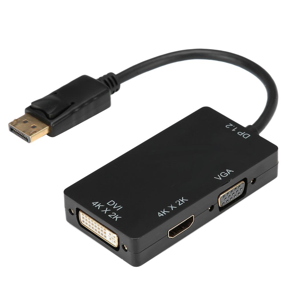 Адаптер 3-в-1 Displayport - HDMIVGADVI Многофункциональный кабель-преобразователь высокой четкости