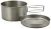 Captain Stag Barbecue Pot Dish Titanium Mounted Cooker Set of 2 M-9080M-9080