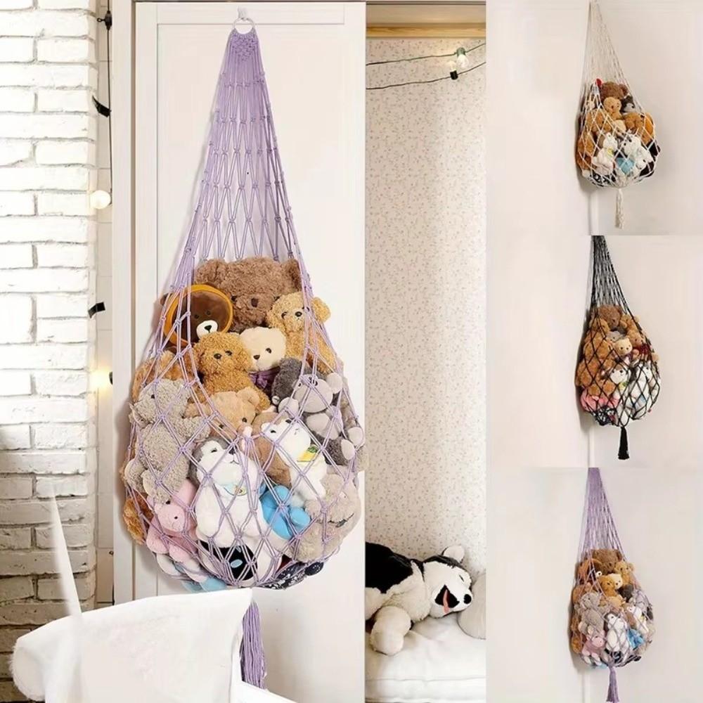 Large Capacity Toy Hammocks Home Decor Doll Storage Hammock Plush Toys Hanging Net  Bedroom