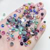 Блестящие 6 мм поверхность земли AB цветные стразы DIY ювелирные украшения для ногтей аксессуары декоративные плоская задняя часть 150 шт./лот