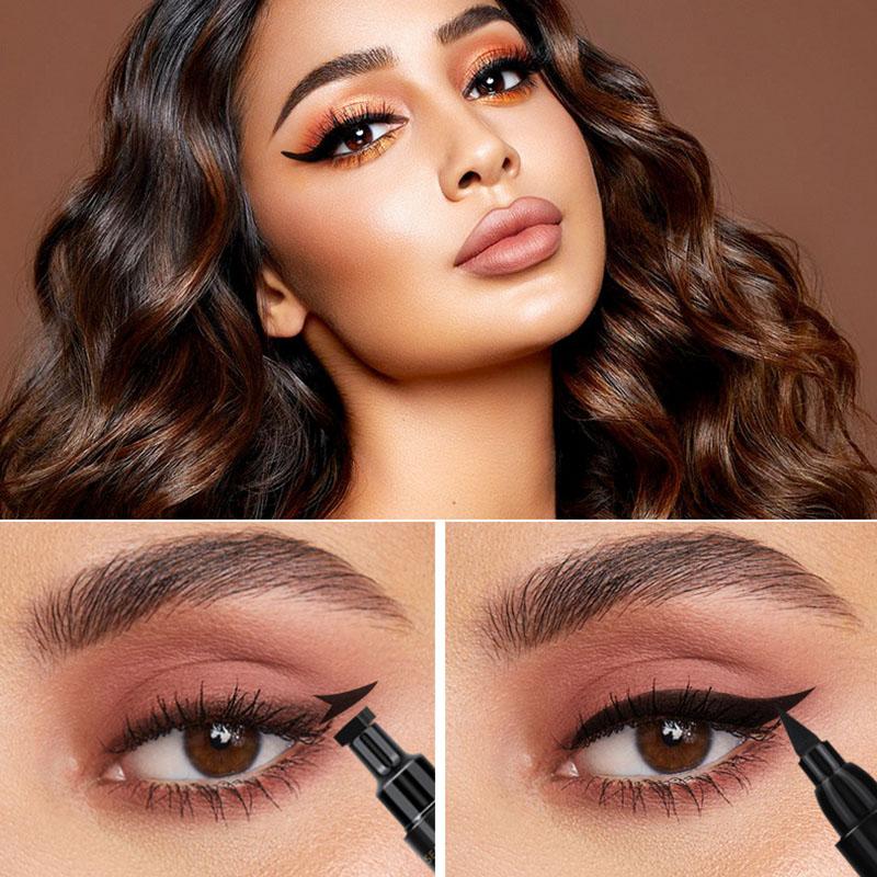 Двойная подводка для глаз Водостойкая Быстросохнущая Простая в освоении Charm Eyeliner Skills 2 шт.