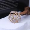 Luxury Korean Sparkling Diamond Brooch Corsage – Simple, Fashionable Jewelry Pin