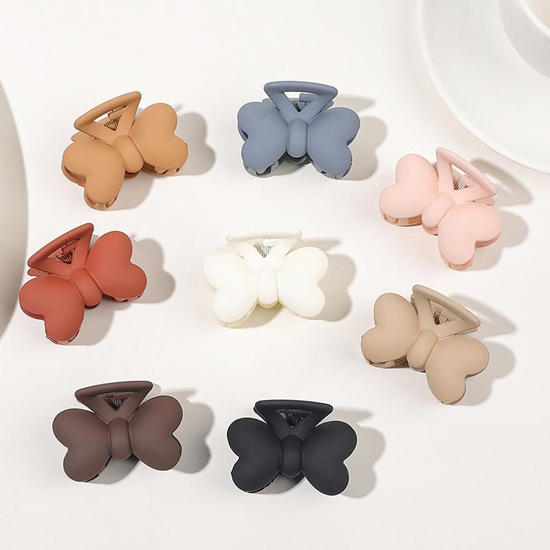 4,5 см матовый простой бант заколка для волос маленькая уличная женская зажимная акула заколка для волос праздничный праздничный аксессуар для волос для девушек подарок