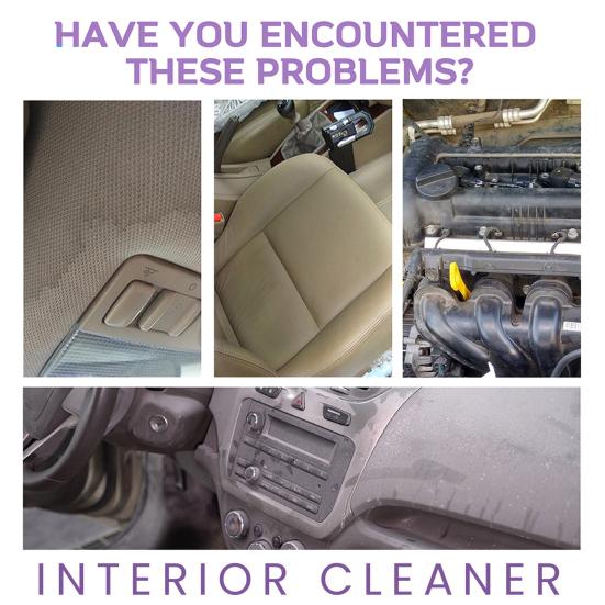 120ML Car Seat Cleaner Auto Interior Dashboard Seat Leather Stain Removal Restore Gloss