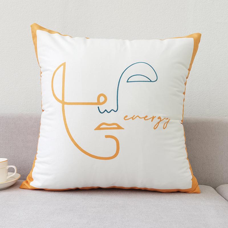 Скандинавский стиль Наволочка Коричневая Современная Простая Наволочка для диванной подушки Короткий плюш Чехол для автомобильной подушки Без наполнителя