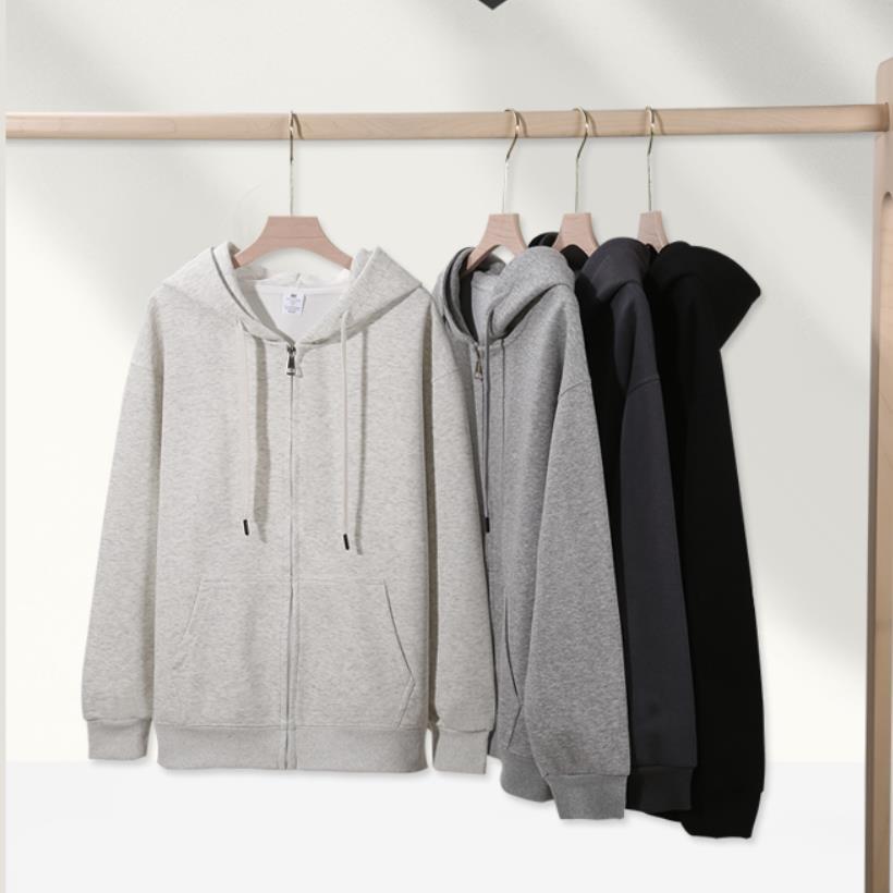 Sweatshirt Men's Spring Loose Drop-shoulder Cardigan Hooded Jacket Couple Models Sports and Leisure Tops