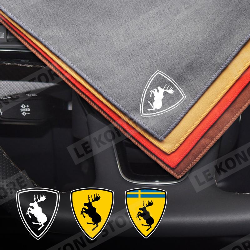 Car Prancing Moose Logo Cleaning Drying Cloth Car Wash O4 Towel Soft Wash Double Layer Rags For Volvo XC40 XC60 XC90 XC70 V60 S40