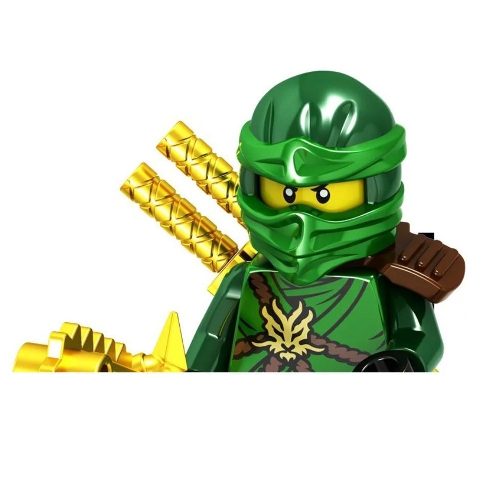 Набор Ниндзя Конструктор Драконы Огненного Леса Запретная Пятерка Мини Фигурки Игрушки