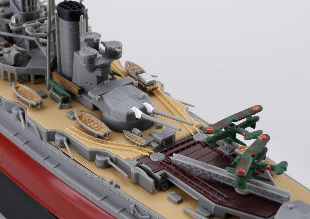 Fujimi Model 1/700 Ship NEXT Series No. 6 Japanese Navy Battleship Hiei Pre-Colored Plastic Model Ship NX6