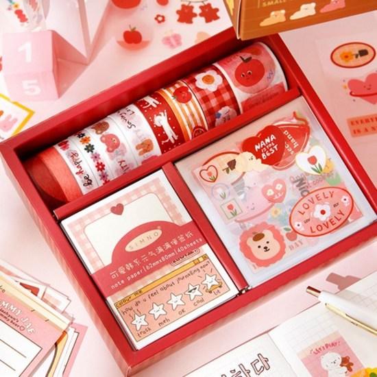 Hayoung's Hello Bear Diary Decorating Set, a Popular Character In Korea