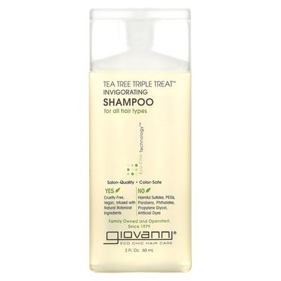Шампунь Tea Tree Triple Treat Invigorating Shampoo для всех типов волос, 2 жидких унции (60 мл)