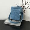 Mini Fashion Mobile Phone Bag Washed Denim Shoulder Messenger Bag Denim Simple Messenger Bag