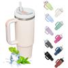 Insulated Tumbler with Handle 1200ml Metal Stainless Steel Vacuum Portable Straw Cup Large Thermal Mug for Hot and Cold Coffee
