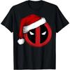 Deadpool Icon Santa Hat Christmas Graphic T-Shirt