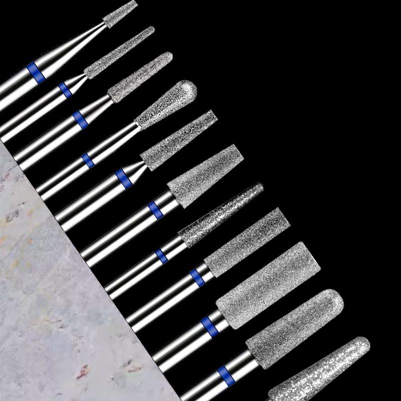 Алмазное сверло 718M 720M Удаление омертвевшей кожи Полировка гелем Аксессуары для ногтей