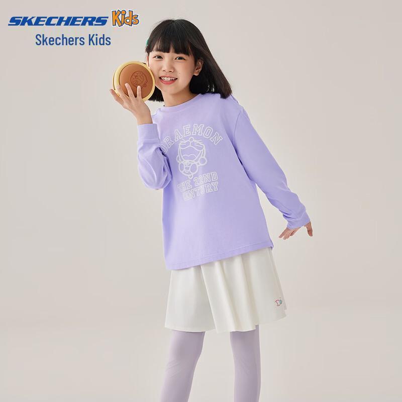 Skechers Doraemon Kids' Cotton Long-Sleeve T-Shirt