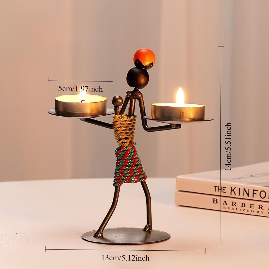 Винтажная Легкая Роскошь Настольное Украшение Подсвечник Железный Дом Романтический Ужин при Свечах Металлический Подсвечник Мелочи Аксессуары